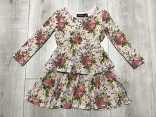 ROCK YOUR KID GIRLS STRETCH JERSEY COTTON PINK FLORAL DRESS SIZE 2 Girls' Dress price
