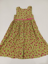 Vintage corduroy girls dress. Colourful floral. Cottagecore. Green. Size 7 Girls' Dress price