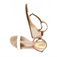 Style & Co Cream and Tan Sandals Women’s Open Toe Casual Summer Comfort Shoes Women's Casual Shoes price
