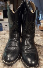 Old West Boys Cowboy Boots Black Size 12 Boys Boys' Boots price