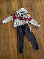 Boys Henleys Hooded Tracksuit Size 3 Navy & Grey Pre-owned Boys' Tracksuit price