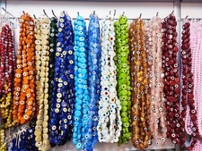 20 Pcs Lampwork Glass Evil Eye Beads Hand Made Evil Eye 14mm Glass Beads Turkish Baby Evil Eye Beads price