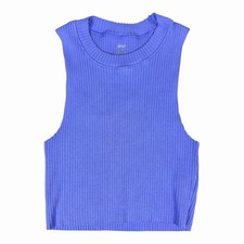 Aerie Ribbed Crop Tank Top Purple Women’s Small Stretch Lightweight Athleisure Women's Tank Top price