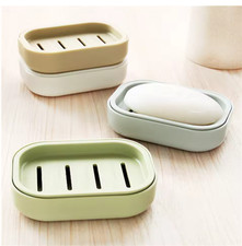Bathroom Water Draining Soap Dish Case Holder Drainer Soap Saver Storage Box New Soap Dish price