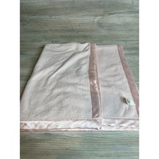 Cuddle Bear Baby Blanket Pink w Satin Edge 31 x 41" HTF Super soft Baby Blanket price