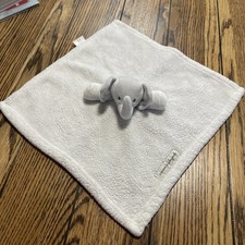 Lovey Baby Security Blanket From Blankets And Beyond 14” Elephant Gray White Baby Blanket price