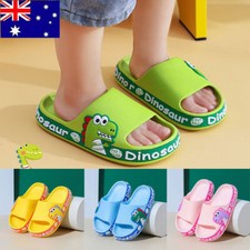 Kids Girls Boys Summer Slippers Cartoon Dinosaur Toddlers Beach Slide Sandals AU Girls' Slippers & Sandals price