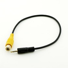 GPS AV-IN Converter Video Cable 2.5mm Stereo Male To RCA Female Adapter Dash Cam Video Systems Converter & Adapter price
