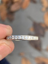 18ct White Gold 1ct Full Diamond Eternity Ring 3.3 Grams Diamond Eternity Ring price