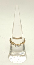 9ct Yellow Gold Wishbone Eternity Ring And 0.10 Diamond Size L Women's J3569 Diamond Eternity Ring price