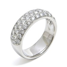 Natural Diamond Ring 2.00ct Pavé Half Eternity Pt900 Platinum Wide Band Diamond Eternity Ring price