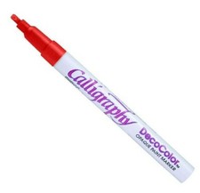 Uchida 125-C-2 Marvy Chisel Point Pen Tip Calligraphy Paint Marker, Red Chisel Tip (Calligraphy) Pen price