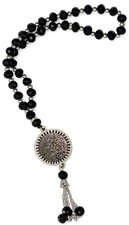 33 Beads Black Crystal Islamic Prayer Beads Misbaha Tasbih Muslim Rosary Prayer Beads price
