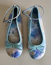 Girls Tilli size 4 Tracey floral print ballet flats as new condition Girls' Ballet Flats price