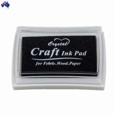 Label Craft Fabric Rubber Stamp Oil Based Ink Pad Non-Toxic Black Stamp & Ink Pad price