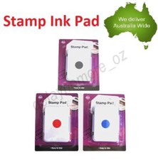 Black / Blue /Red Stamp Ink Pad Inkpad Pre-Inked Home School Office Stationery Stamp & Ink Pad price