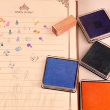 Scrapbooking Multi-color Sponge Fingerprint Inkpad Stamp Pads Square Ink Pad Stamp & Ink Pad price