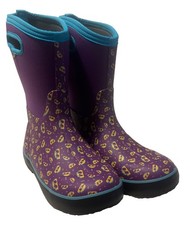 BOGS Youth Girls/Women Classic II TACOS Rain Snow Boots Purple US Size 6 EU39 Girls' Casual Shoes price