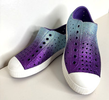 Native Child Size 13 C13 Shoes Sandals Beach Purple Blue Ombre Jefferson Sparkle Girls' Casual Shoes price