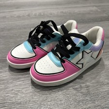 Children’s Place Size 13 Girls Multiple Color Sneakers With Stars Girls' Casual Shoes price