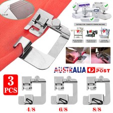 AU 3Pcs Wide Rolled Hem Hemmer Foot For Domestic Sewing Machines Snap On Presser Sewing Machine Accessories price