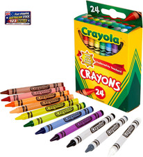 CRAYOLA 24 Pack Regular Crayons, Perfect for Art, Colouring and Drawing, Classic Wax Crayons price