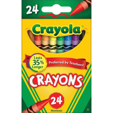 Crayola Crayons 24 Pack Kids Colouring Wax Crayons School Art Supplies Wax Crayons price