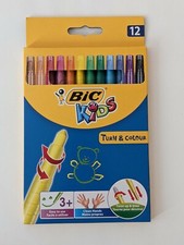 BiC Kids Turn and Colour Twistable Wax Crayons (Pack of 12). Brand New Wax Crayons price