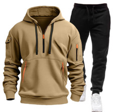 Fall/Winter Men's Tracksuit 2pcs Hoodies+pant set Casual Jogging Gym Sweat Suits Men's Tracksuit price