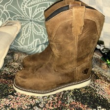 Herman Survivors Boots Mens 7 M Steel Toe Work Leather Pull On Western Rift Men's Boots price