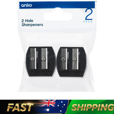 2 Pack Double Hole Pencil Sharpener Plastic Manual School Office Supplies Pencil Sharpener price
