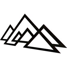 Mountains Wood Wall Art Wood Wall Hanging Mountain Shape Panel for Home Wall Art Multi-piece / Forex Wall Art price