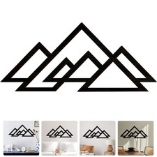 Mountains Wood Wall Art Wood Wall Hanging Mountain Shape Panel for Home Wall Art Multi-piece / Forex Wall Art price