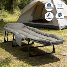Folding Foldable Portable Camping Bed Cot Recliner Chair Beach Outdoor Stretcher Cot price