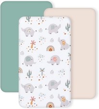 3 Pack Stretchy Bassinet Sheets 20" x 35" Compatible with Newton, Ezebaby, Angel Cot price