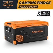 San Hima Portable Camping Fridge Freezer 75L Dual Zone Caravan Car Cooler 4WD Refrigerators price