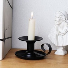 1pc Iron Candlestick Stand Candle Holder Retro Style Look Taper Candle Holder. Candle Holder price