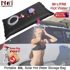 80L SOLAR SHOWER HOTWATER STORAGE BAG CAMPING CARAVAN MOTORHOME CABIN FISHING Shower Cabin price