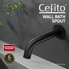 Cefito Bathroom Spout Tap Water Outlet Bathtub Wall Mounted Black Bathtubs price