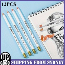 12x Professional Detail Eraser Pencils for Artists Wooden Sketch Eraser Pens AUS Wooden Pencil price