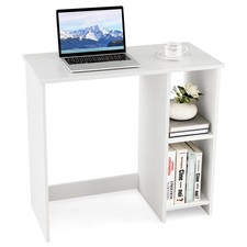 Giantex 80cm Computer Desk Home Office Study Writing Desk w/ 2 Compartments Office Computer Desk price