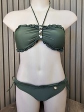 Cherry Lane Ladies 2 Piece Frill Bikini Swimwear Set sizes 10 14 Colour Khaki Bikini price
