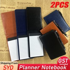 A7 Multifunction Pocket Planner Notebook Small Notepad Note Book Leather Cover Notebook & Notepad price