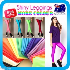 Shiny Neon Leggings Metallic Stretch Skinny Pants for Dress Costume Dance Leggings price
