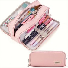 Zipper Pencil Case Large Capacity Storage Bag School Stationery Makeup Organizer Pencil Case price