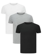 Men's Plain Blank T-shirt Basic Tee White Black Grey sizes XS - XXXL New Bulk Men's Shirt price