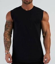 Men's Tank Top Muscle T-Shirt Gym Bodybuilding Fitness Stringer Sports Singlets Men's Shirt price