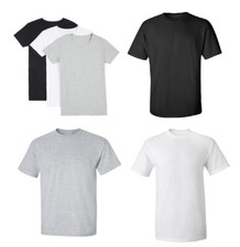 Men's Heavy Premium Cotton Plain Blank T-shirt Basic Tee White Black Grey New AU Men's Shirt price