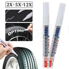 2/5/12X Car Motorcycle Tyre Tire Tread Paint White Marking Pen Marker Waterproof Marker Pen price