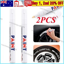 2X White Paint Pens Set Permanent Marker Pen For Car Rubber Tyre Waterproof Marker Pen price